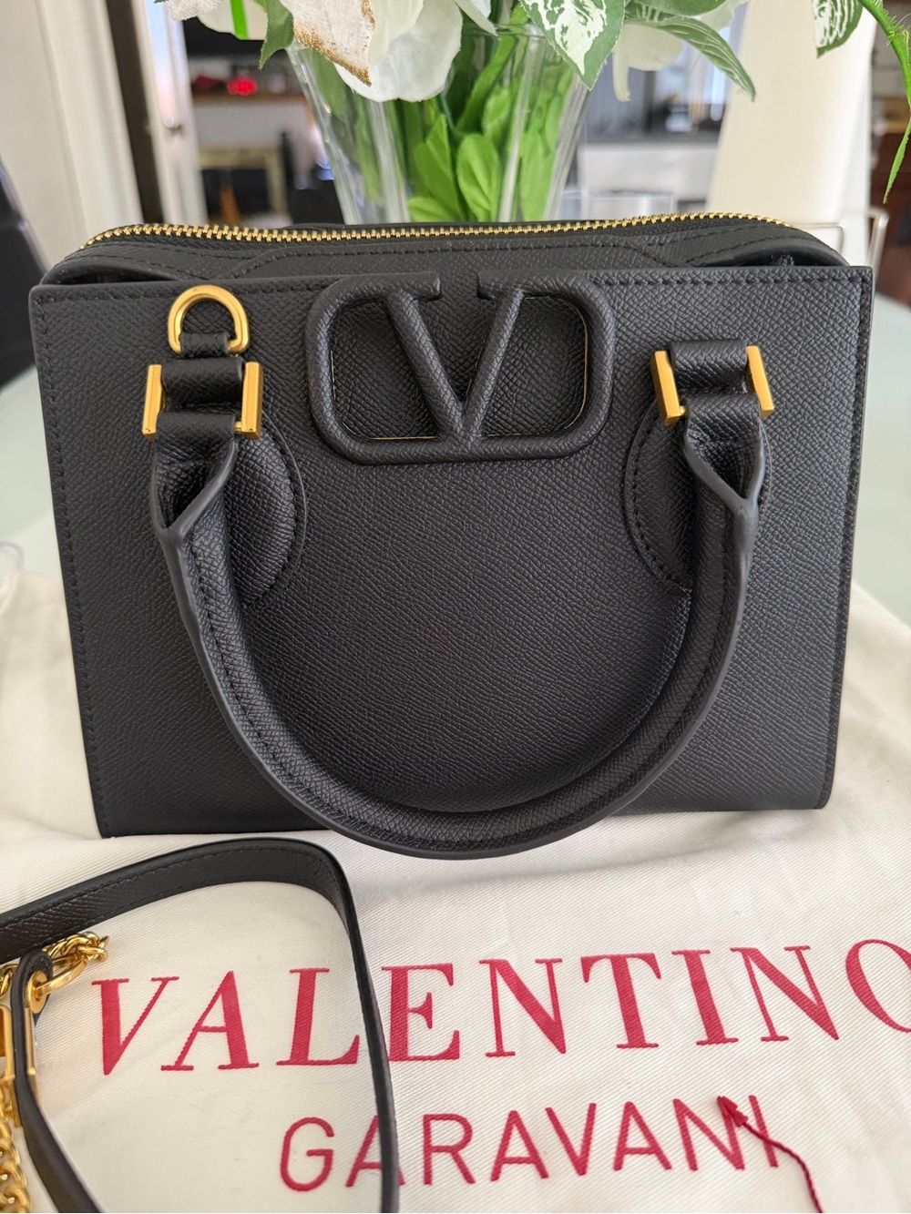 Valentino Garavani Vsling Small Handbag In Grainy Calfskin